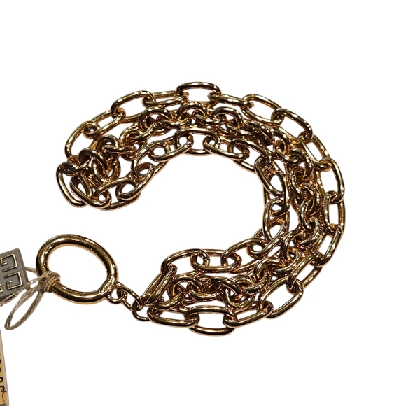 Givenchy Bracelet NWT Defective Needs Repair Vintage Gold Tone Chunky Chain - Picture 13 of 13